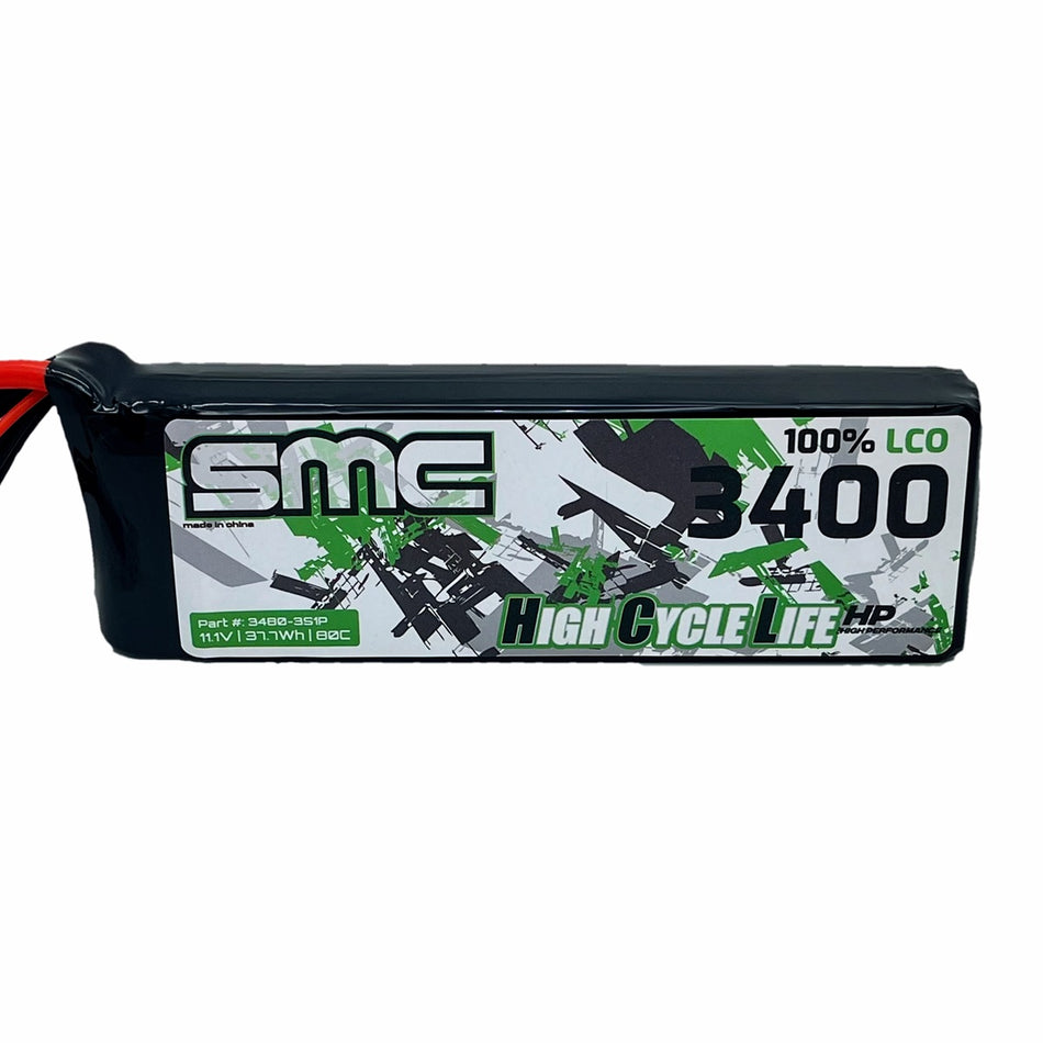 SMC HCL-HP 11.1V-3400mAh-80C Flight Pack