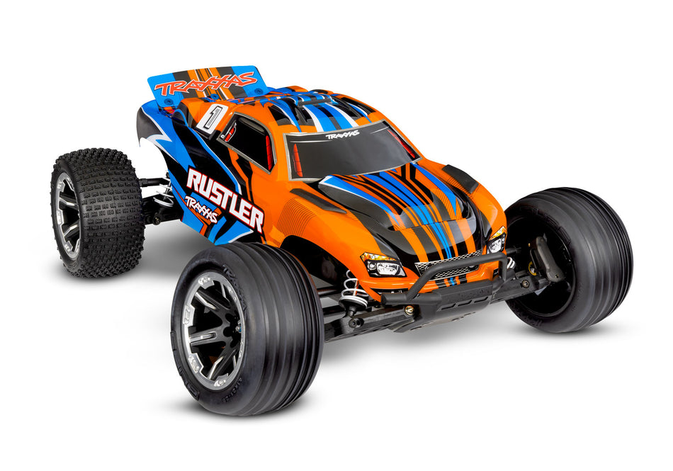 37254-8 Rustler 2WD HD w/USB-C Orange