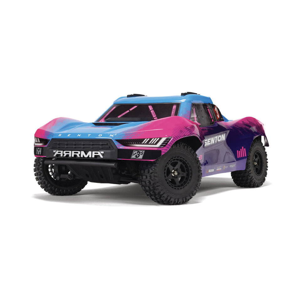 ARRMA 1/10 SENTON 223S BLX Brushless 4X4 Short Course Truck RTR with DSC, Blue