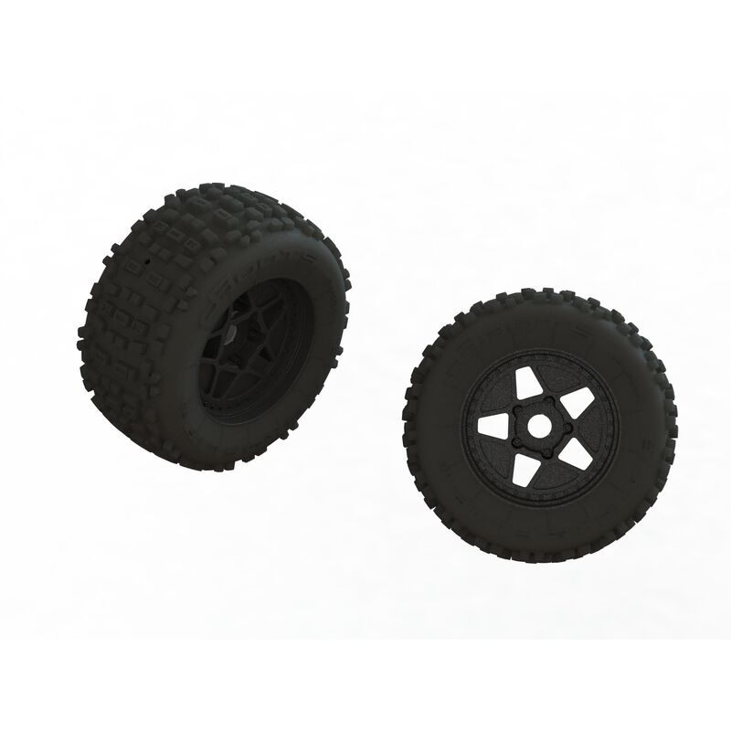 ARRMA dBoots Back-Flip Big Block MT Tire Glued (1 Pair)