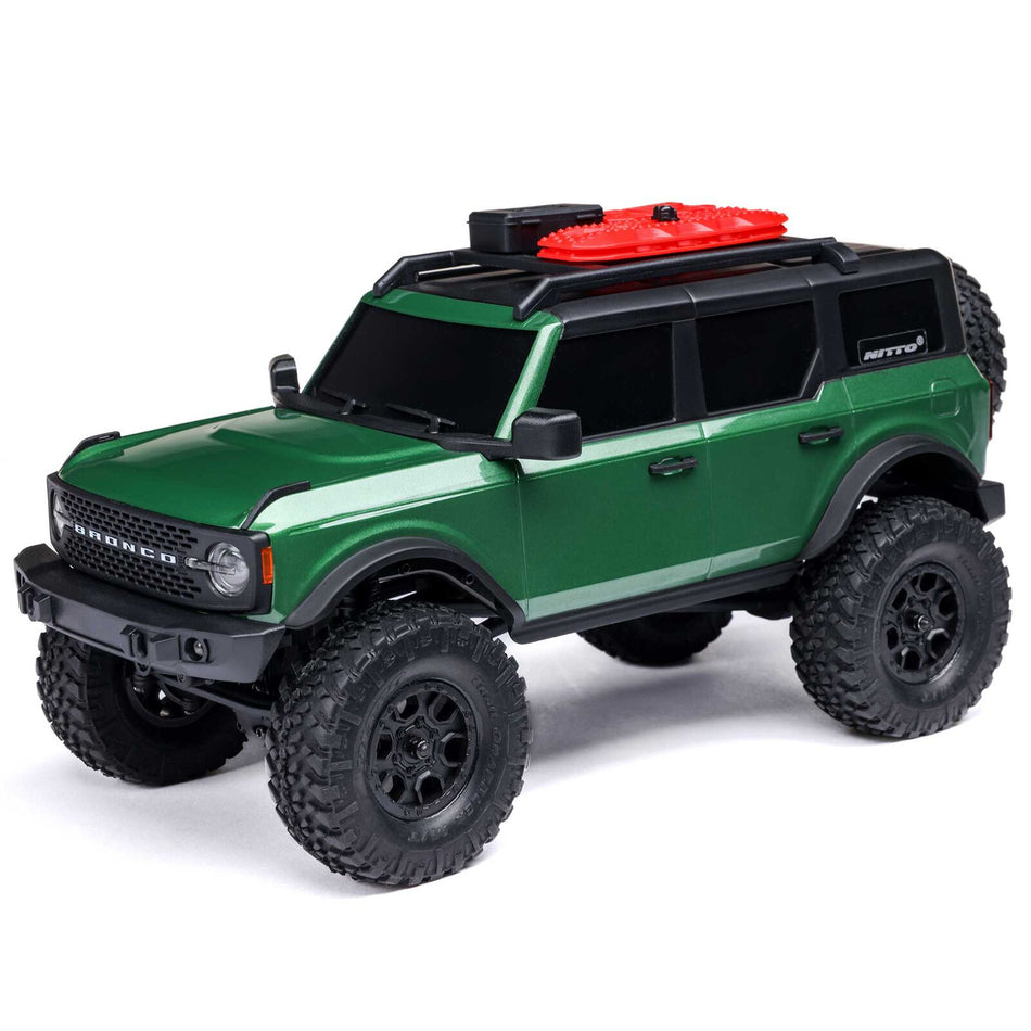 AXIAL 1/24 SCX24 Ford Bronco 4X4 RTR Brushed Rock Crawler (Battery & Charger Included), Green