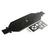 Losi Chassis w/Brace, 4mm Black: DBXL-E 2.0
