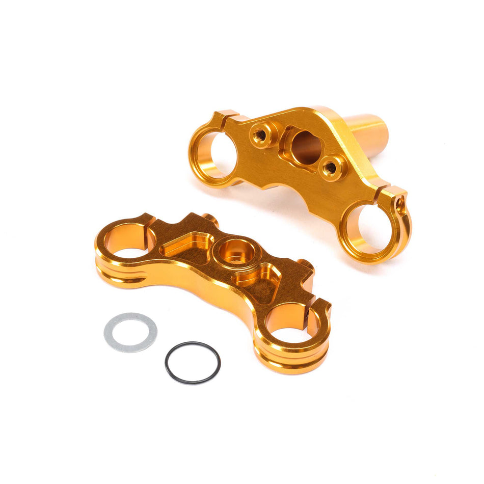 Losi Aluminum Triple Clamp Set, Gold: