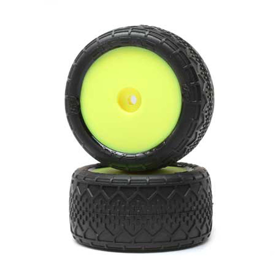 Losi BK Bar, RR Mounted, Yellow (2): Mini-B