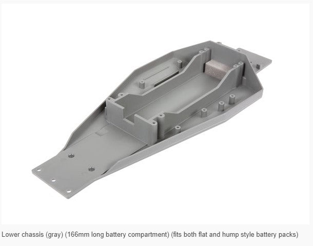 3728A Lower chassis (gray) 166mm
