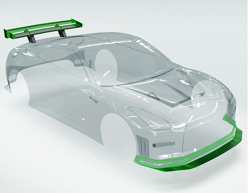 Bittydesign Arrma 1/8 Vendetta/Infraction GTR Body (Clear) (336mm Wheelbase)