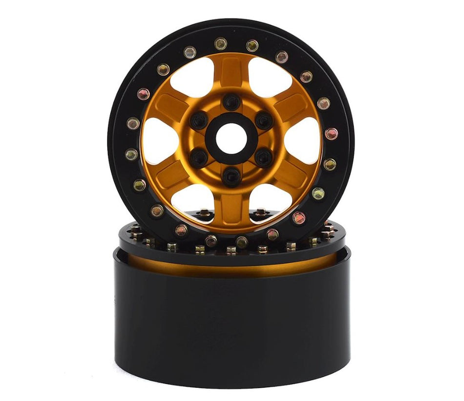 SSD RC Challenger 1.9" Beadlock Wheels (Gold) (2)