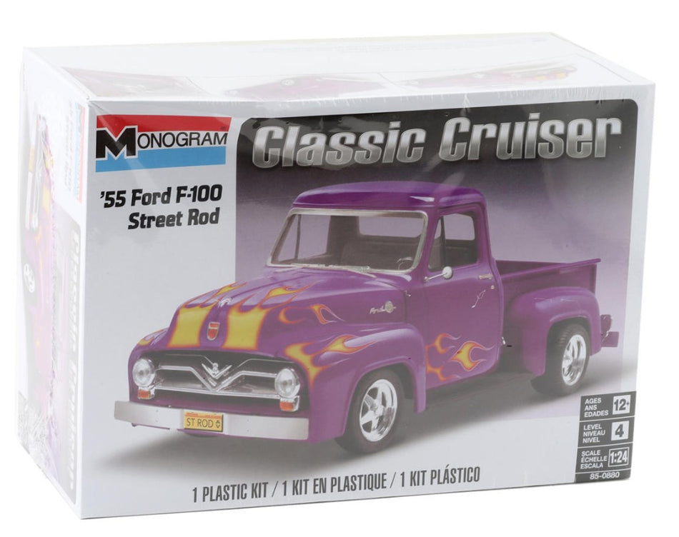 1/24 1955 Ford F-100 Pickup Street Rod Plastic Model Kit
