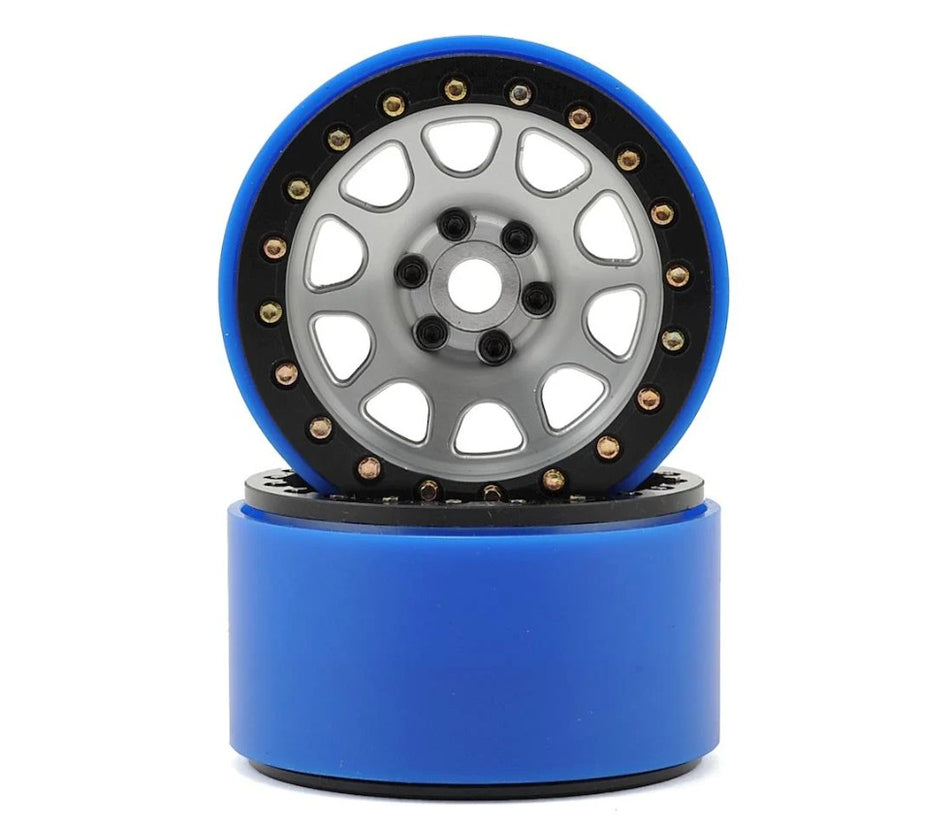 SSD RC 2.2 D Hole PL Beadlock Wheels (Silver) (2) (Pro-Line Tires)