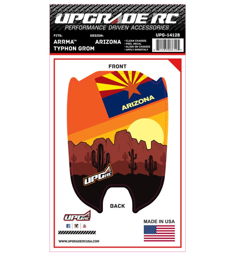 UpGrade RC Chassis Protector for Arrma® Typhon™ Grom (Arizona) (1)