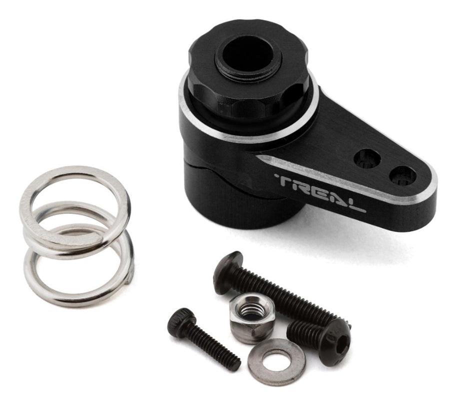 Treal Hobby Losi LMT Aluminum Servo Saver (25T) (Black)