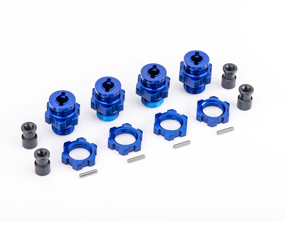 9086 17MM Wheel Hubs/Nuts HD Blue