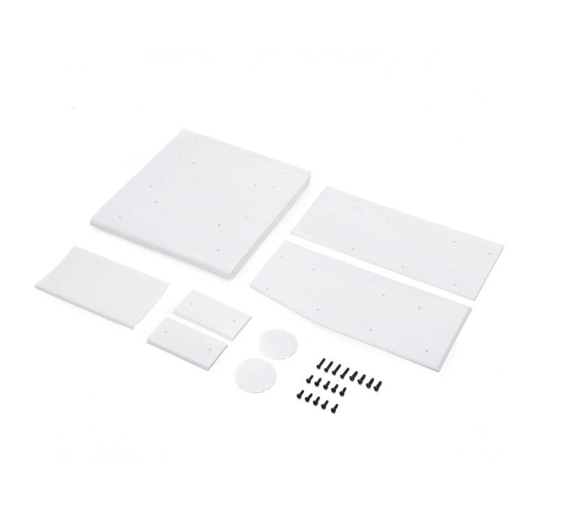 Losi Wing Panel Set, White: 22S Sprint