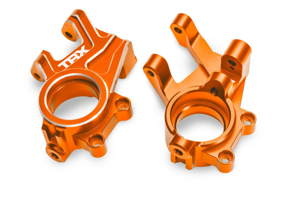 10936 Traxxas Sand Car Orange Aluminum Steering Blocks (L&R)