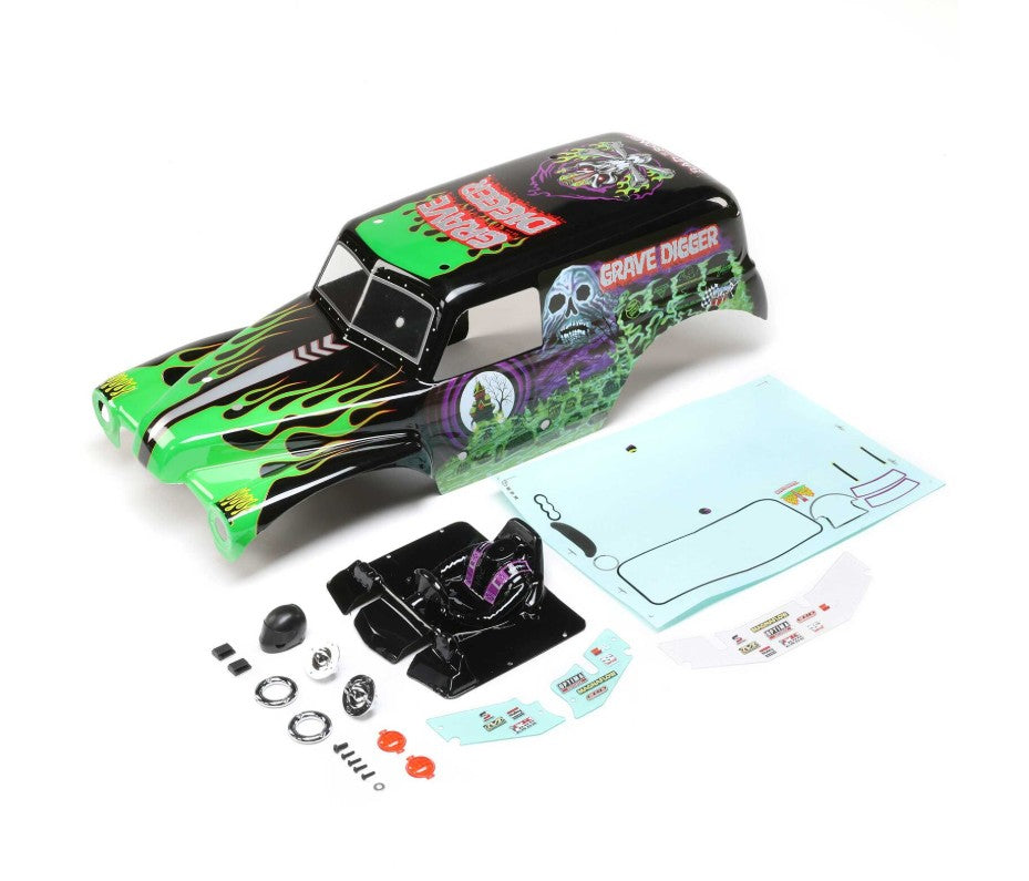 Losi Body Set, Painted, Grave Digger: LMT