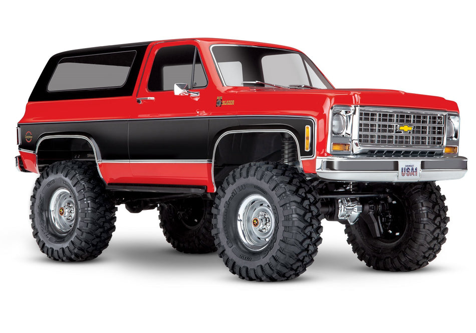 82256-4 TRX-4 1979 K-5 Blazer 1/10 Scale Trail Crawler Clipless Orangeless body Red
