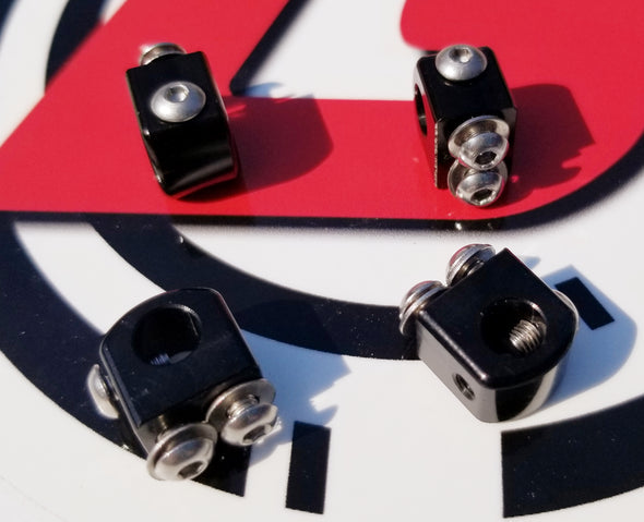 GSPEED Chassis G-2S two screw body post holders - Black