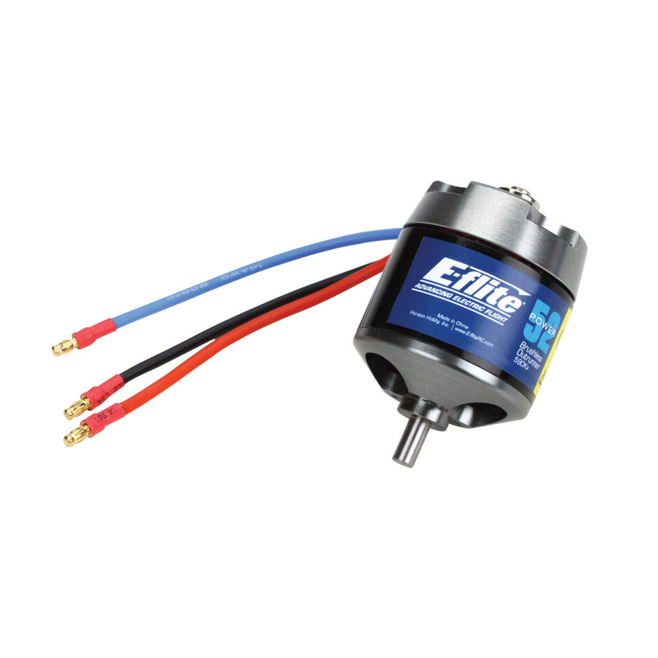 Power 52 Brushless Outrunner Motor, 590Kv: 4mm Bullet