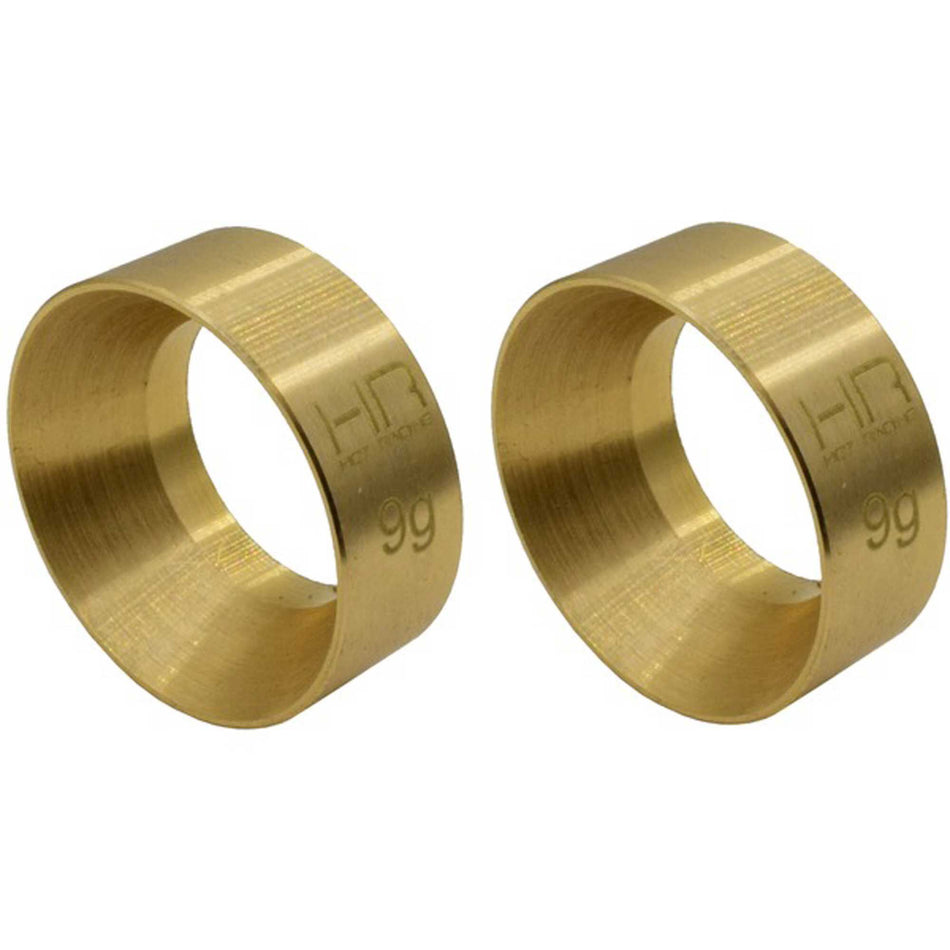 Hot Racing Axial SCX24 9g Brass KMC Machete Wheel Weights: