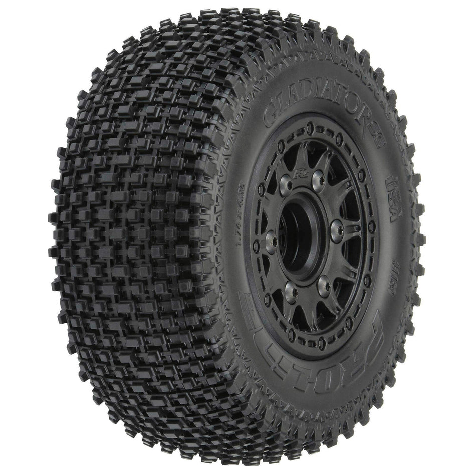 1/10 Pro-Line Gladiator M2 Front/Rear 2.2"/3.0" SC Mounted 12mm Blk Raid (2)
