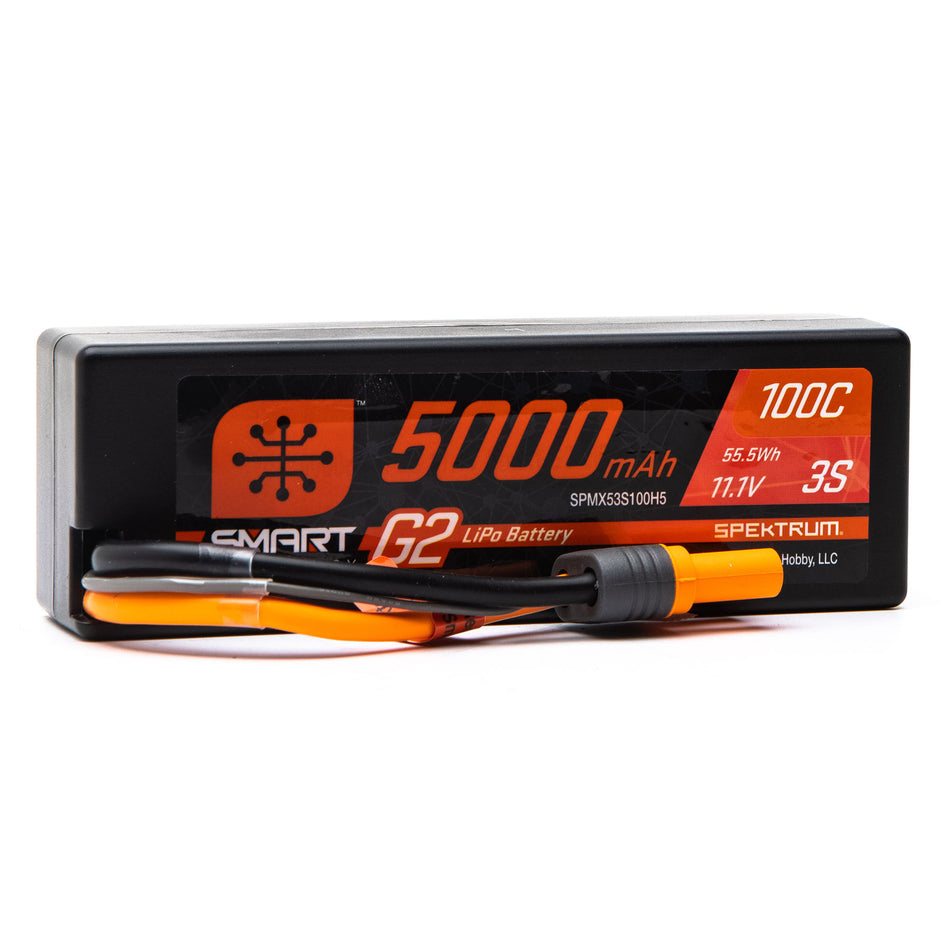 SPMX53S100H5 11.1V 5000mAh 3S 100C Smart G2 Hardcase LiPo Battery: IC5